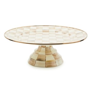 طبق تقديم مسطح مع قاعدة من مجموعة موكا تشك - حجم صغير