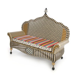 كرسي بمقعدين للباحة الخارجية - للاستراحة