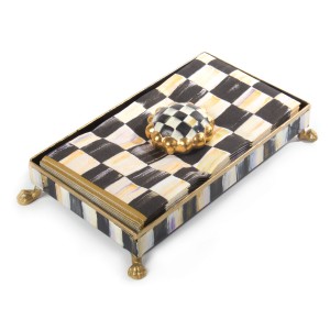 طقم حمل مناشف الزوار من مجموعة كورتلي تشك - باللون الذهبي