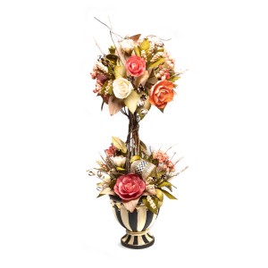 وعاء زهور مشذبة ديكور للطاولة روزي بوزي