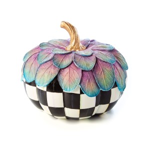 يقطينة بزخارف أوراق نباتية - حجم صغير