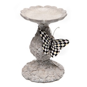 قاعدة لحمل الشمع مزينة بفراشة - منخفض