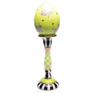 طقم فلورابوندا شمعدان وبيضة - لون أخضر