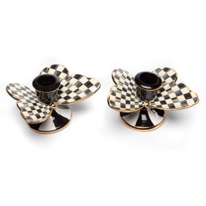 حاملة شمع بشكل فراشة من مجموعة كورتلي تشك - طقم قطعتين