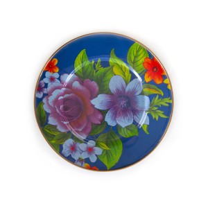 صحن سلطة/حلوى من مجموعة فلاور ماركت - لون أزرق