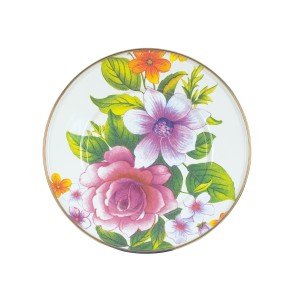 صحن سلطة/حلوى من مجموعة فلاور ماركت - لون أبيض