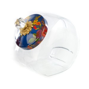 برطمان الكوكيز بغطاء من المينا من مجموعة فلاور ماركت - لون أزرق